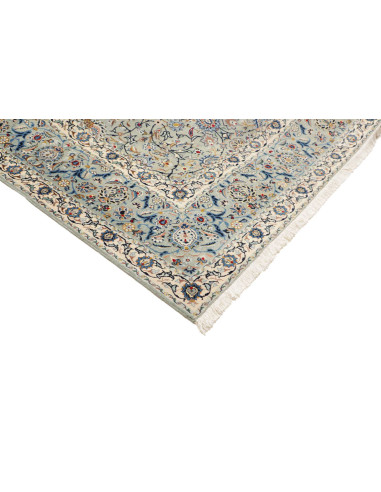 Hand Made Rug Kashan Persia 295x394 Light Blue