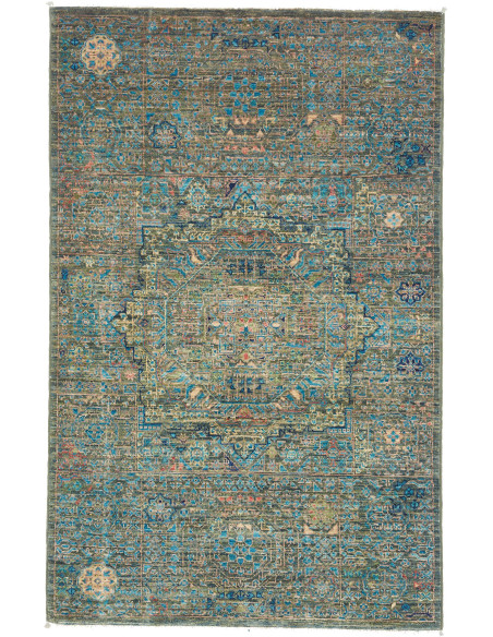 Rug Mamlouk Pakistan 79x122 Petrol Green Aquama