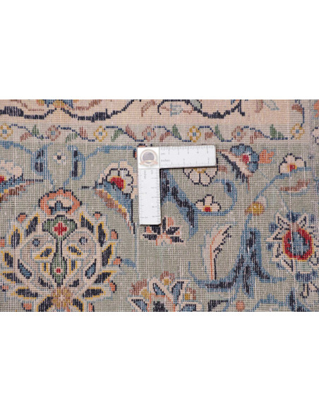 Hand Made Rug Kashan Persia 295x394 Light Blue