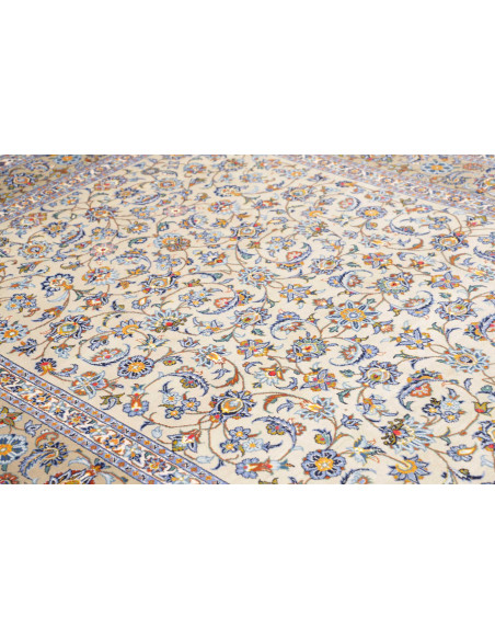 Tappeto Originale Kashan Persia 213x310 Crema B