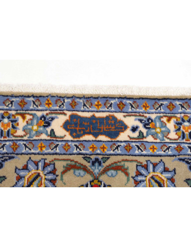 Hand Made Rug Kashan Persia 213x310 Cream Blue