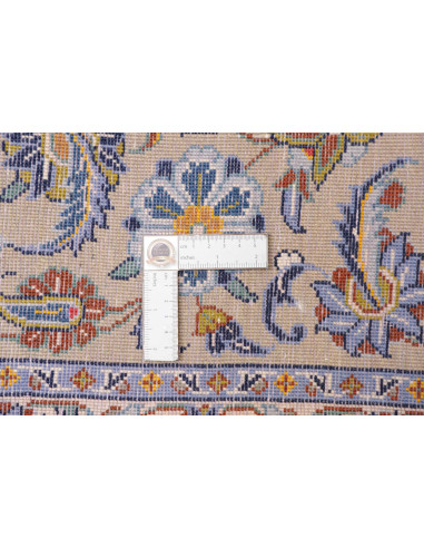 Hand Made Rug Kashan Persia 213x310 Cream Blue