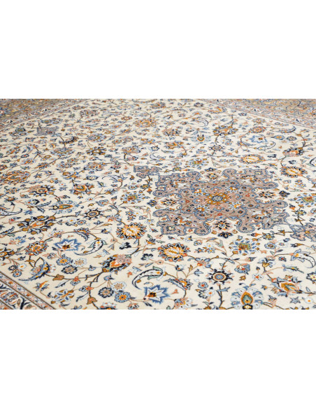 Tappeto Originale Kashan Persia 306x406 Crema B
