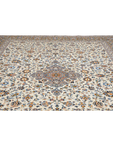 Tappeto Originale Kashan Persia 306x406 Crema B