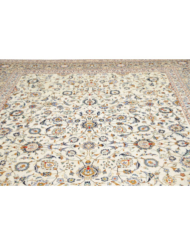 Tappeto Originale Kashan Persia 253x415 Crema B