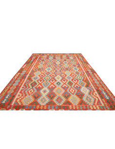 Tappeto Kilim Afghanistan marrone bianco 277x372 2