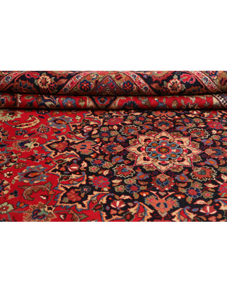 Hand Made Rug Mashad Persia 297x395 Red Dark Bl