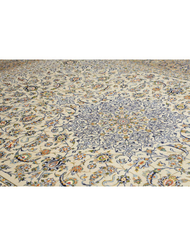 Tappeto Originale Kashan Persia 320x442 Bianco