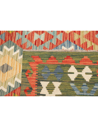 Tappeto Kilim Afghanistan marrone bianco 260x350