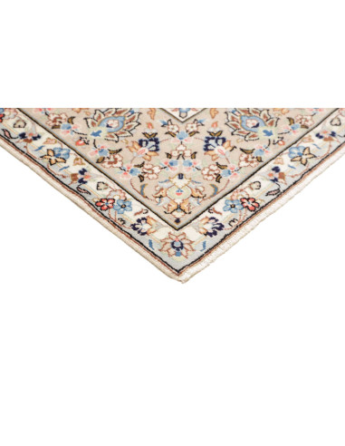 Hand Made Rug Kashan Persia 198x294 Cream Ivory