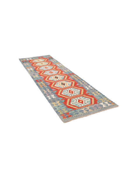 Tappeto Kilim Afghanistan marrone beige 82x252