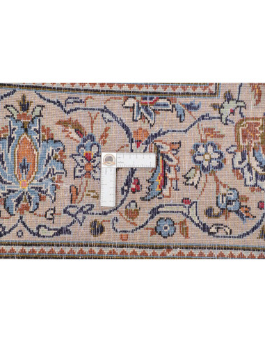 Hand Made Rug Kashan Persia 198x292 Cream Ivory