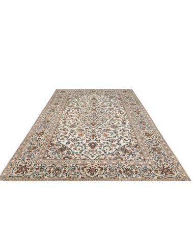 Tappeto Originale Kashan Persia 198x304 Crema B