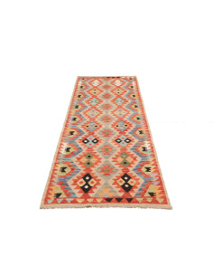 Rug Kilim Afghanistan maroon 82x252 2