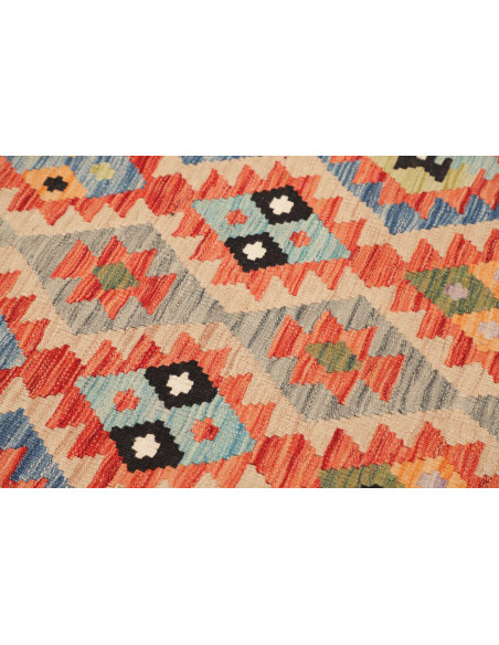Tappeto Kilim Afghanistan marrone 82x252