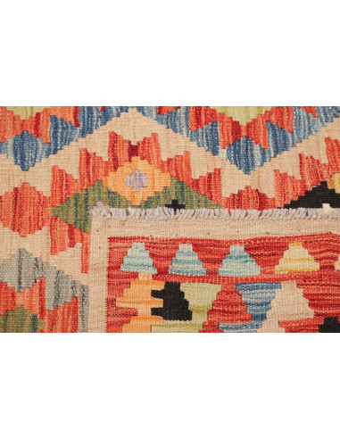 Tappeto Kilim Afghanistan marrone 82x252