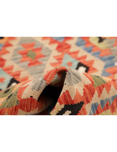 Tappeto Kilim Afghanistan marrone 82x252