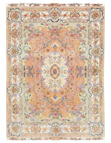 Tappeto Tabriz 70 Raj Persia 150x210 Pesca Salm