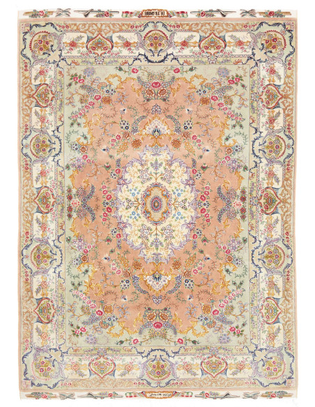 Tappeto Tabriz 70 Raj Persia 150x210 Pesca Salm