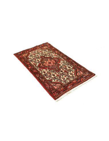 Hand Made Rug Hamadan Persia 71x122 Terracotta