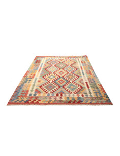 Hand Made Rug Kilim Afghanistan 171x236 Red Blu 2