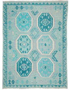 Rug Kilim Afghanistan 155x209 Aquamarine Turquo