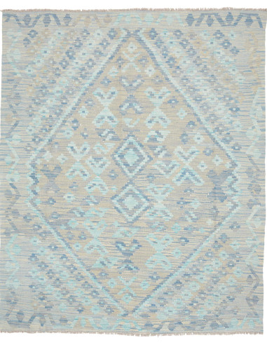 Tappeto Kilim Afghanistan 155x195 Beige Grigio