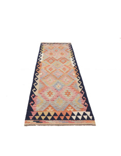 Tappeto Kilim Afghanistan marrone grigio 77x250 2