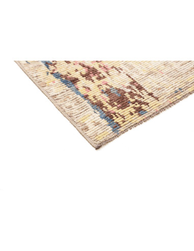 Hand Made Rug Berber Pakistan 85x306 Beige Blue