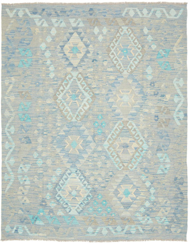Rug Kilim Afghanistan 160x203 Grey Blue Turquoi