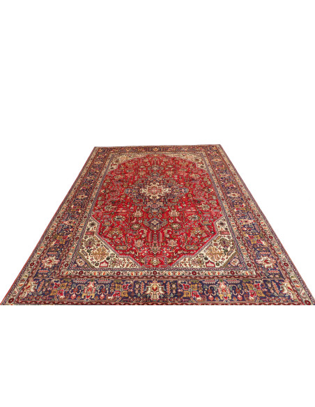 Tappeto Tabriz Persia marrone giallo 198x307