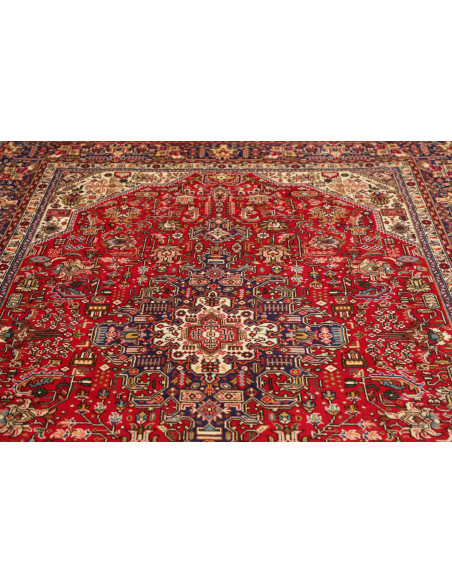 Tappeto Tabriz Persia marrone giallo 198x307