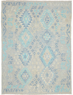 Rug Kilim Afghanistan 156x205 Light Grey Sky Bl
