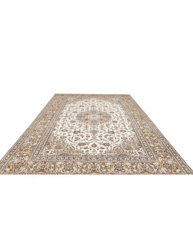 Tappeto Originale Kashan Persia 247x352 Crema B