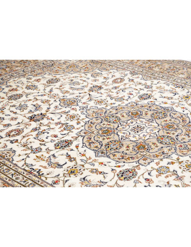 Tappeto Originale Kashan Persia 247x352 Crema B