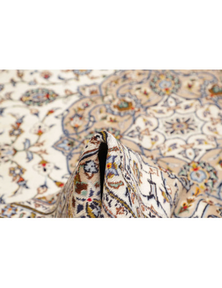 Tappeto Originale Kashan Persia 247x352 Crema B