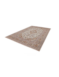 Hand Made Rug Kashan Persia 247x372 Cream Beige 2