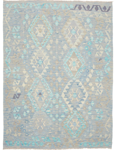 Rug Kilim Afghanistan 156x213 Grey Blue Turquoi