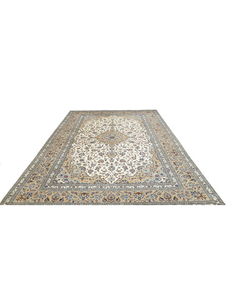 Hand Made Rug Kashan Persia 247x356 Ivory Light