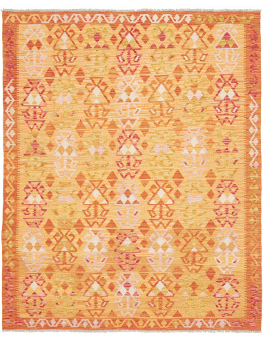 Tappeto Kilim Afghanistan 160x196 Arancio Dorat