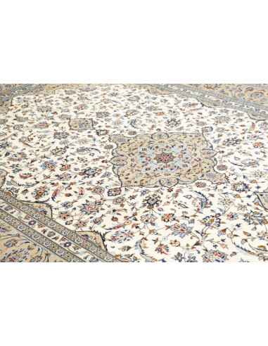 Hand Made Rug Kashan Persia 247x356 Ivory Light