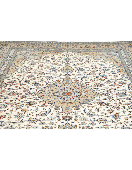 Hand Made Rug Kashan Persia 247x356 Ivory Light
