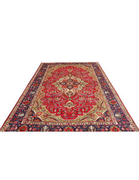 Tappeto Tabriz Persia marrone giallo 202x302