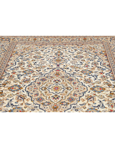 Tappeto Originale Kashan Persia 200x296 Avorio