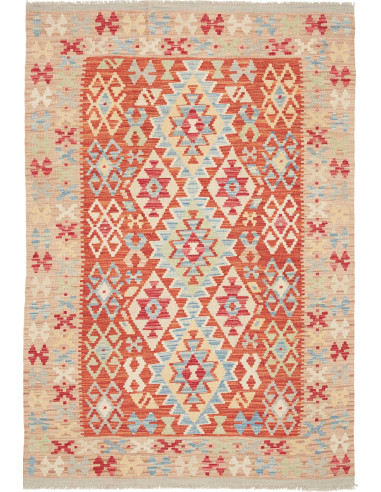 Tappeto Kilim Afghanistan 127x186 Terracotta Cr