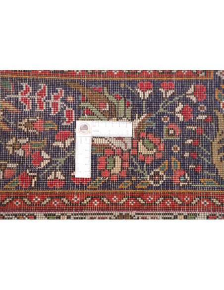 Rug Tabriz Persia brown maroon 205x309