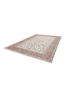 Hand Made Rug Kashan Persia 284x396 Cream Blue 2