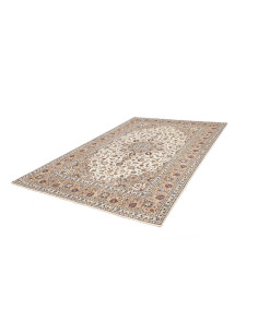 Hand Made Rug Kashan Persia 195x300 Ivory Beige 2