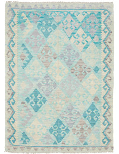 Rug Kilim Afghanistan 126x170 Sky Blue Lavender
