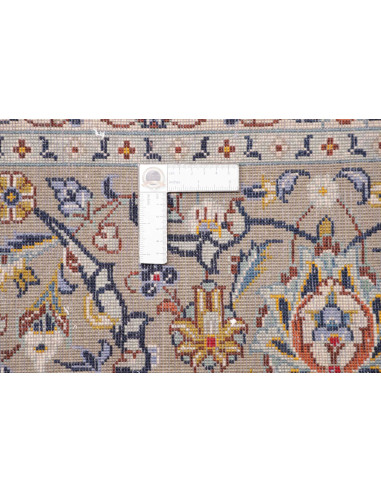 Hand Made Rug Kashan Persia 303x410 Cream Blue